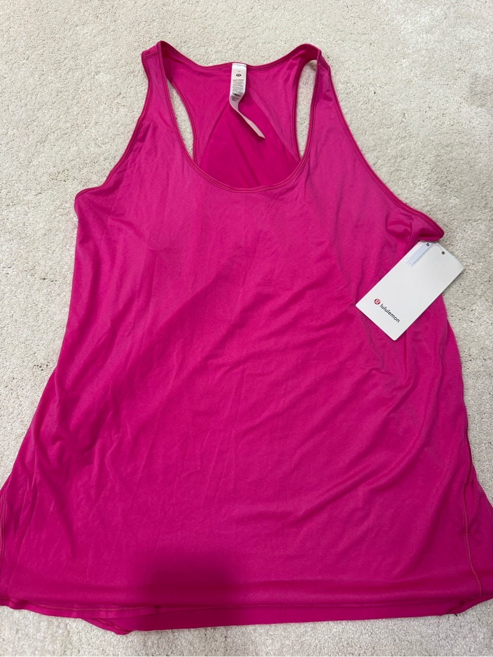 NWT lululemon athletica Women’s Pink Racerback Tank Top